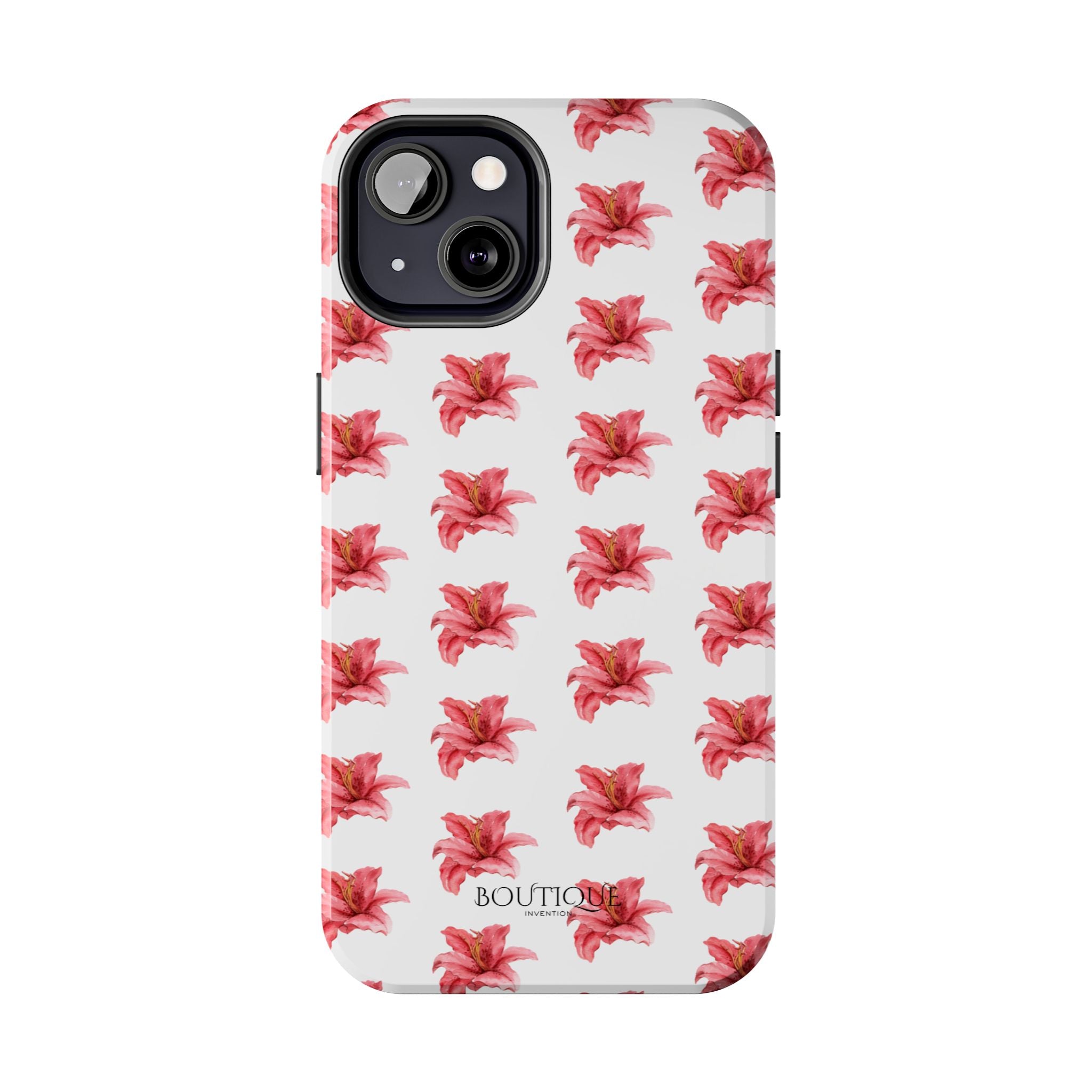 Pink Flower Phone Case — White Protective iPhone Cover