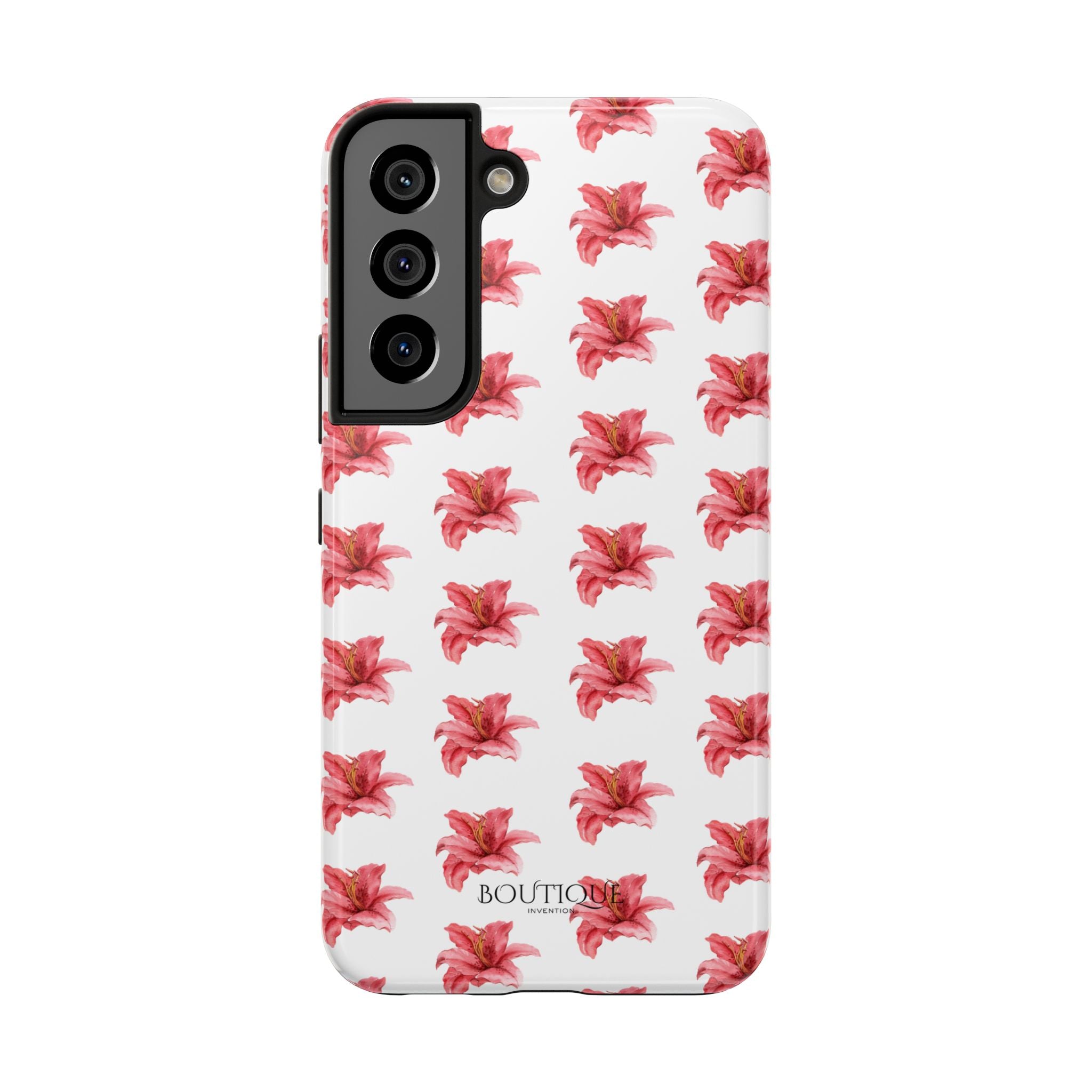 Pink Flower Phone Case — White Protective iPhone Cover