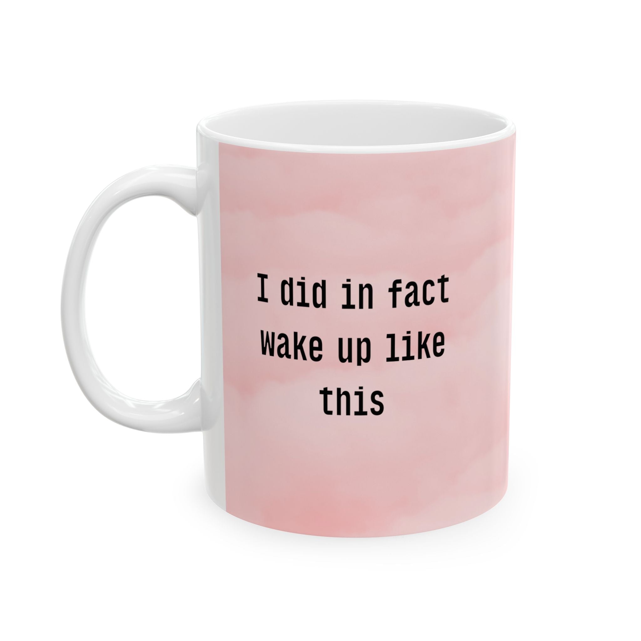 Pink Mug Plain — Glossy Ceramic Mug For Tea, Coffee and Hot Chocolate