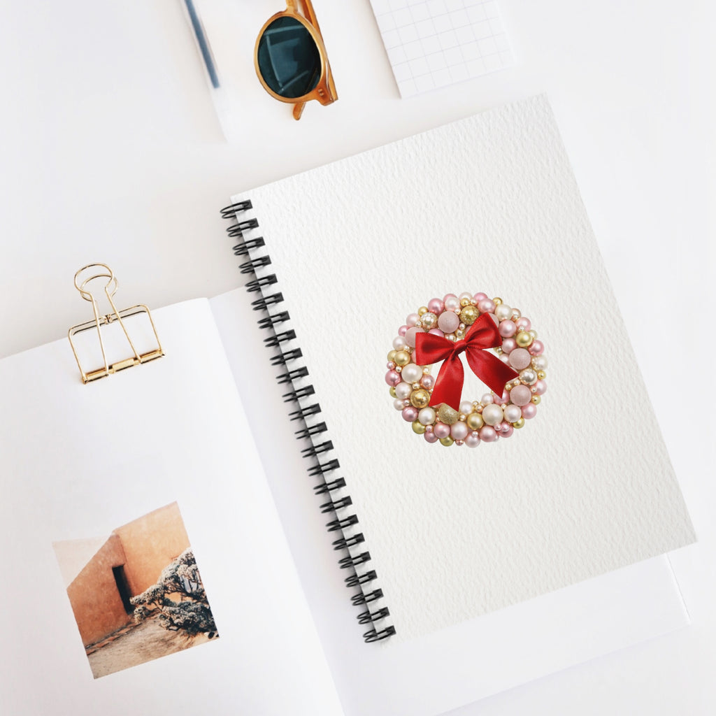 Christmas Spiral Notebook — Ruled Lined Journal for School, Work & Notes