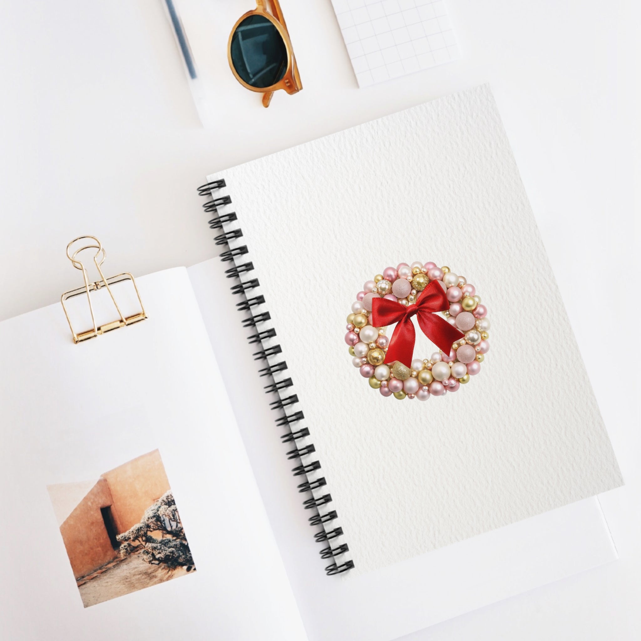 Christmas Spiral Notebook — Ruled Lined Journal for School, Work & Notes