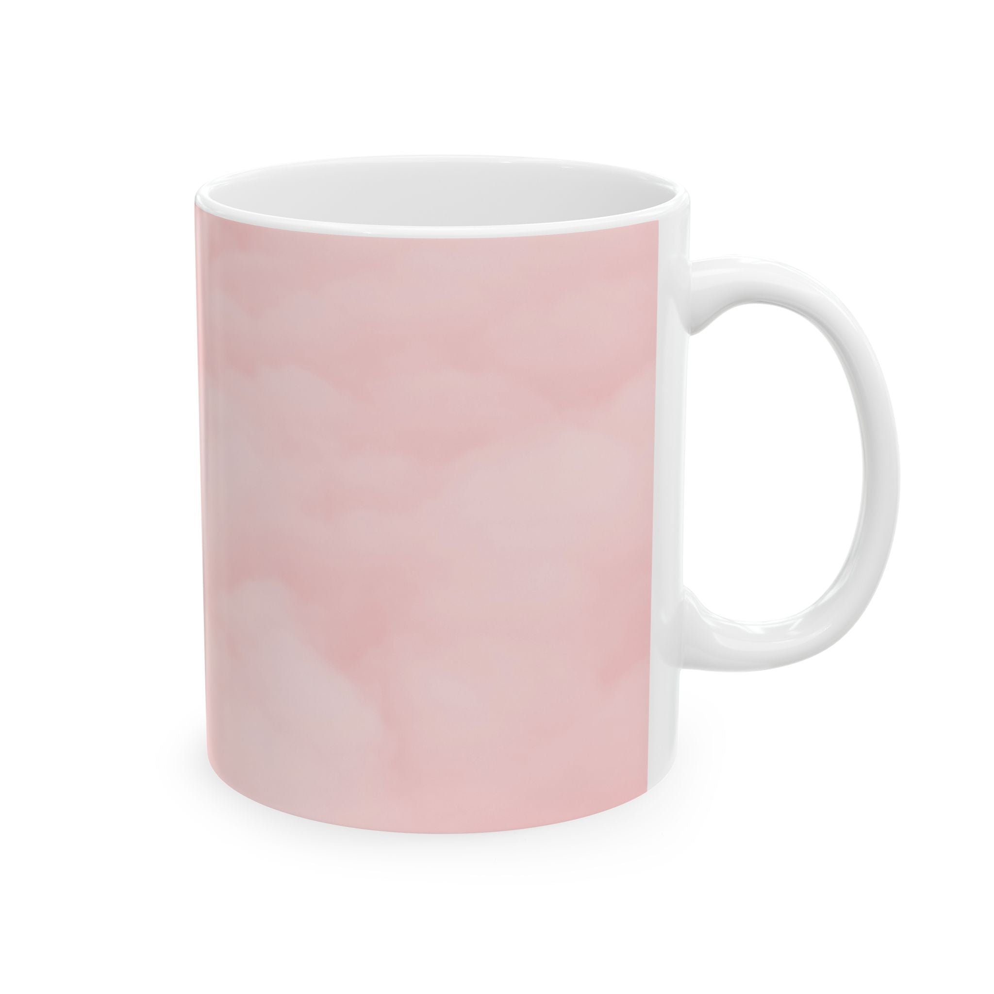 Pink Mug Plain — Glossy Ceramic Mug For Tea, Coffee and Hot Chocolate