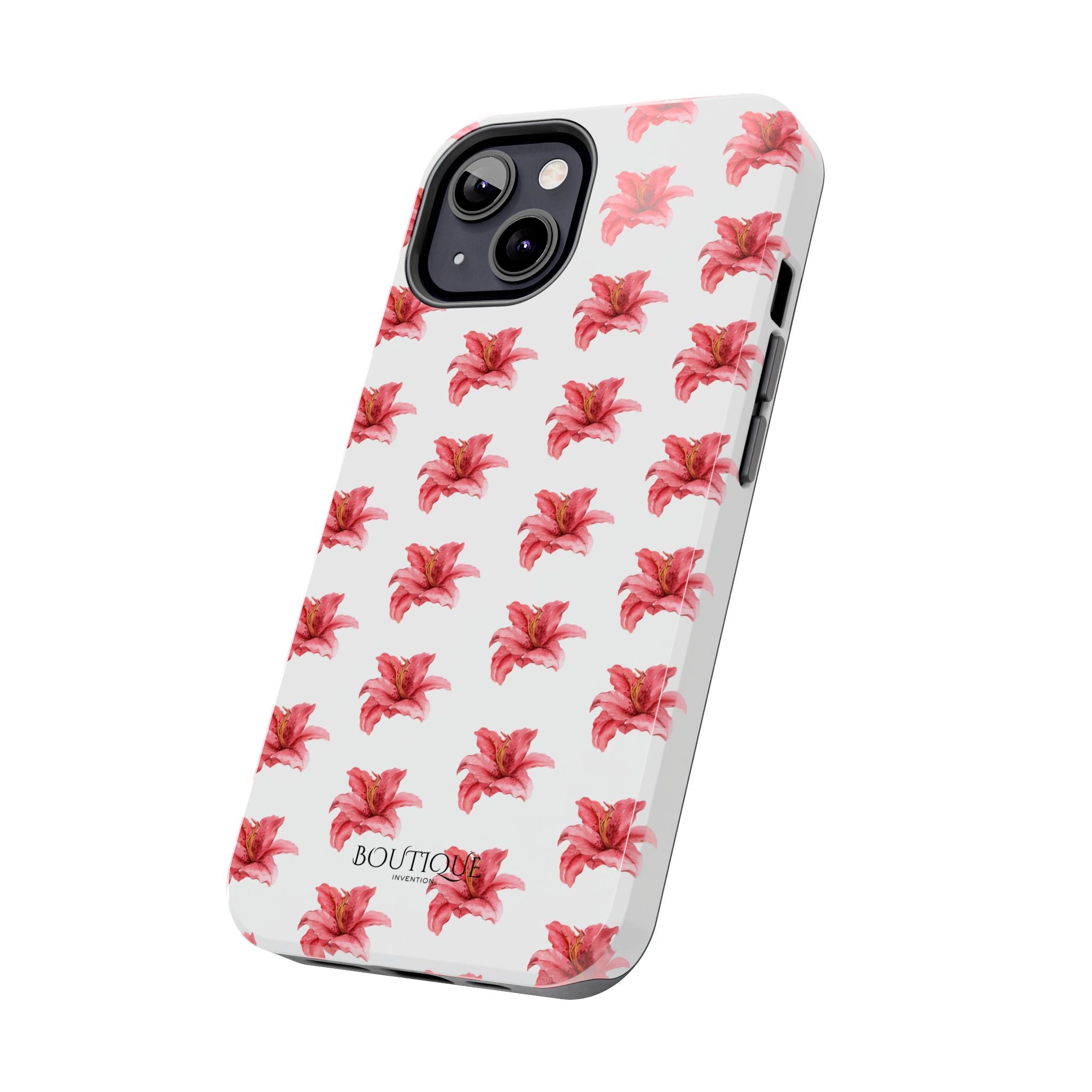 Pink Flower Phone Case — White Protective iPhone Cover