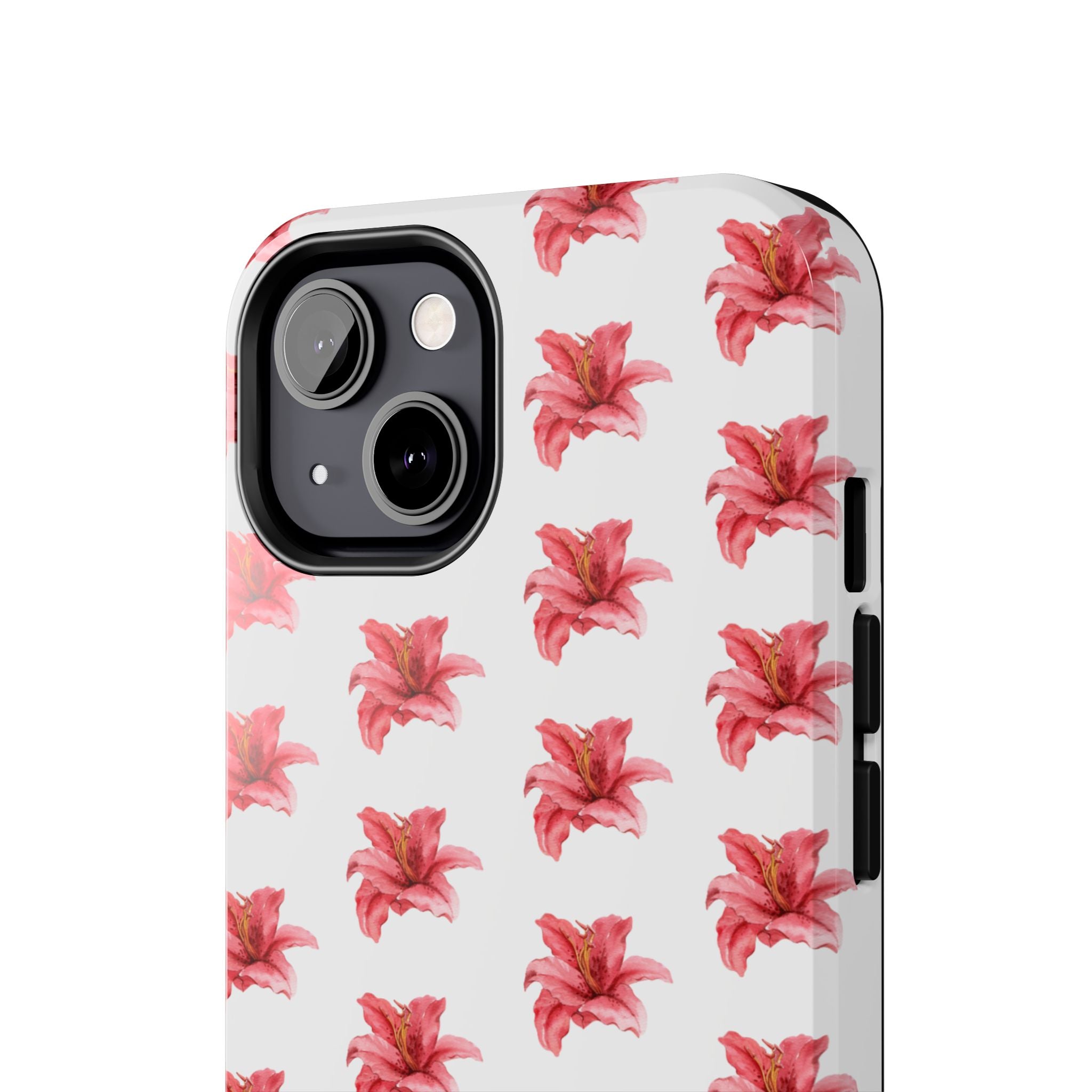 Pink Flower Phone Case — White Protective iPhone Cover